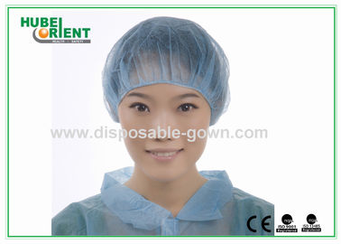 Dustproof 10gsm Disposable Bouffant Cap With Single Elastic