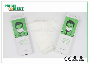 White Paper Non Woven Disposable Face Mask 1 Ply 7 X 20cm