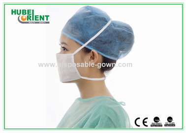 ISO13485 Single Medical Use Meltblown Nonwoven Tie On Face Mask