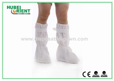 Skid Resistant CPE Disposable Boot Cover 80g/m2 With PVC Sole