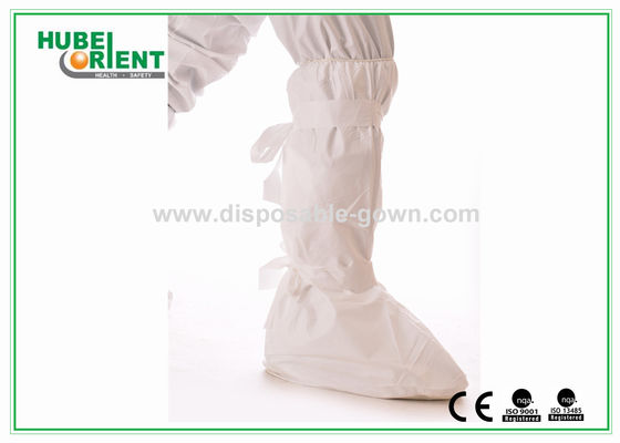Hospital Microporous Disposable Foot Gloves With Anti Slip PVC Sole