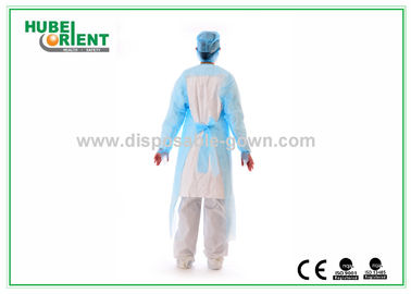 Anti Bacterial CPE Disposable Gowns With Thumb Cuffs
