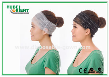 OEM Four Elastics Disposable Nonwoven Hair Band For Hairdressing Salon