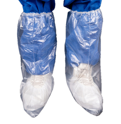 Disposable Use Transparent Or Colored PE Boot Cover Waterproof Anti Slip for Adult