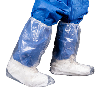 Disposable Use Transparent Or Colored PE Boot Cover Waterproof Anti Slip for Adult
