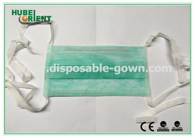Hygienic Type IIR Tie On Disposable 3 Ply Face Mask