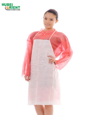 Economical Friendly 70x80cm Single Use Nonwoven Apron 40g/M2 For Factory
