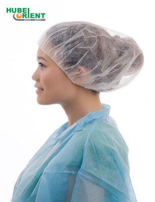 Single Use Free Size Non Woven Bouffant Cap With Single Elastic