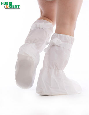 Medical Use PP Coated CPE Boot Covers Non Slip Waterproof Shoe Covers For Cleaning Room