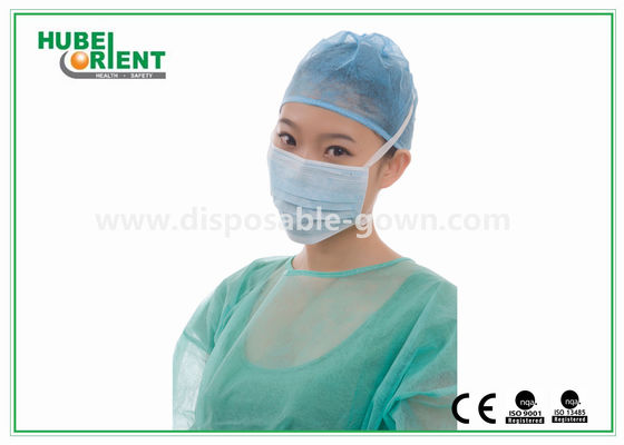 Disposableds Nonwoven Face Mask 3 Ply Medical Face Mask Anti Dust Tie On Face Mask