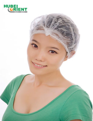 Disposable Head Cap Round Mob Cap Non Woven With Double Elastic