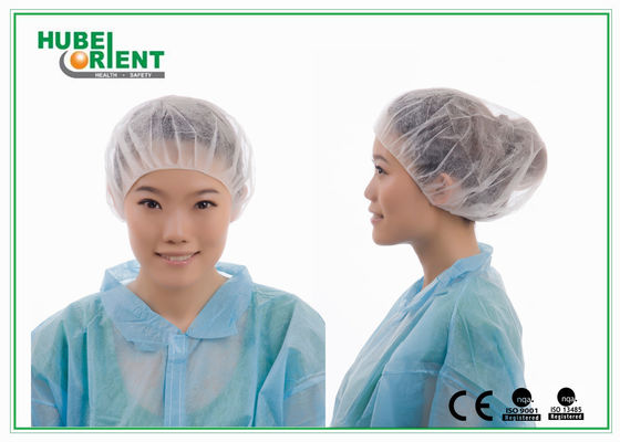 Disposable Non Woven Polypropylene Breathable Bouffant Cap Blue/Red/White