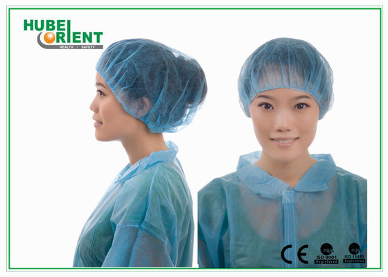 Disposable Non Woven Polypropylene Breathable Bouffant Cap Blue/Red/White