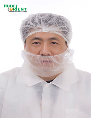 CE Single Elastic PP Nonwoven Disposable Beard Cover For Cleanroom