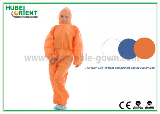 Hooded Nonwoven Disposable Microporous Coverall With Foot Cover