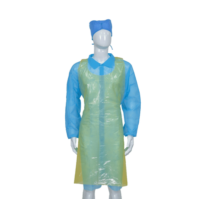 Oil-Prood Anti-Dust Smooth Or Embossed Surface PE Apron Waterproof Colorful For Kitchen/Factory/Garden