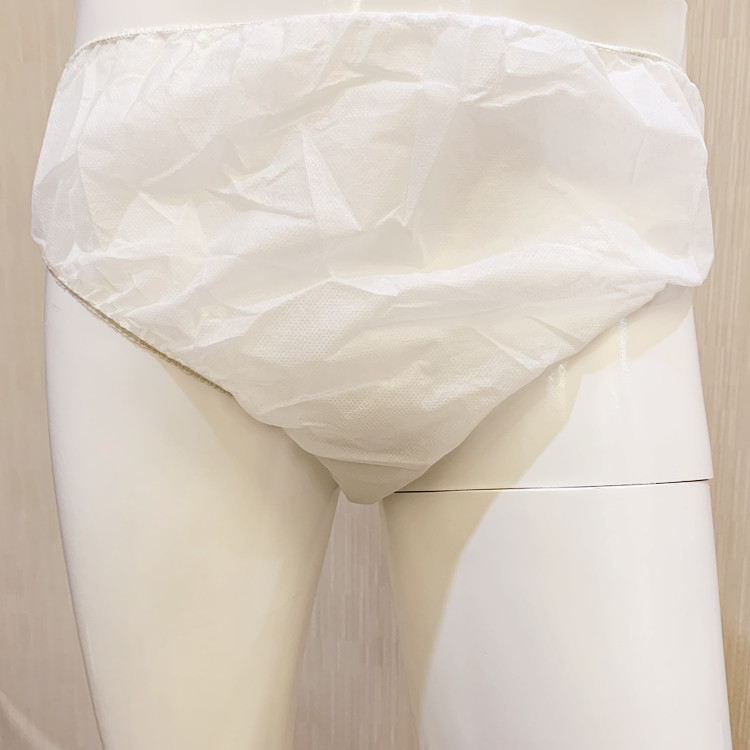 Unisex Double Layer Crotch Elasticated Nonwoven Underwear Disposable PP Triangle Shaped
