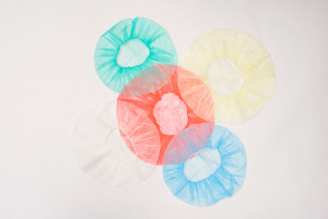 Free Size Alternative Color Disposable Non Woven Bouffant Cap