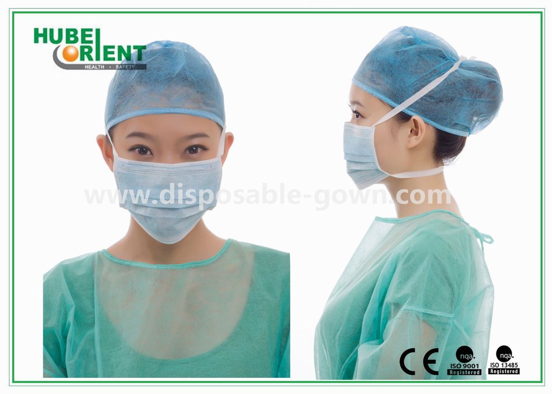 Disposableds Nonwoven Face Mask 3 Ply Medical Face Mask Anti Dust Tie On Face Mask