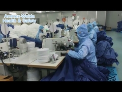 प्रयोगशाला / कार्यशाला के लिए टाइप 5 / 6 हुड्डीड एमपी / एसएमएस डिस्पोजेबल कवरऑल