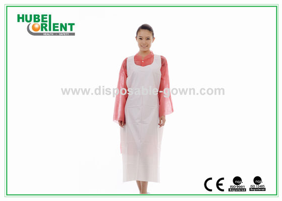 Anti Oil Smooth Surface Disposable PE Apron Without Sleeves