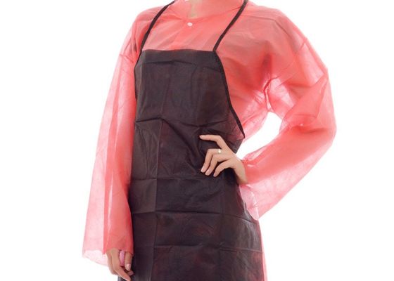 No Sleeves Nonwoven Apron ISO13485 For Canteen